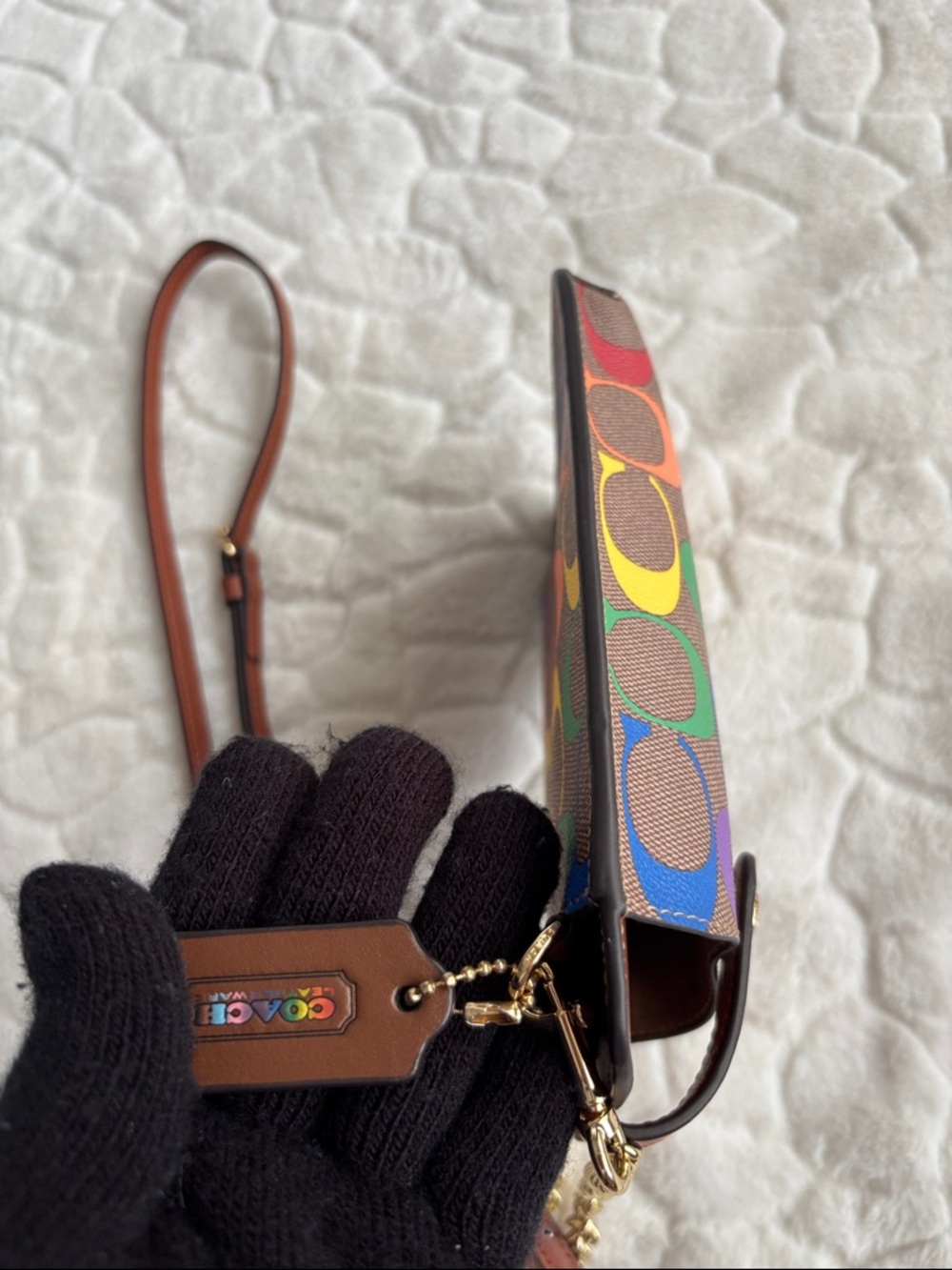 Coach Signature Rainbow Crossbody C9943 - Picture 6 of 13